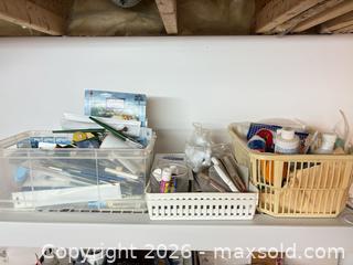 MaxSold Auction: Stained glass and art supplies lot 452, glass, grinder, stencils, soldering iron - Ottawa (Ontario, Canada) SELLER MANAGED Downsizing Online Auction -  Cinnabar