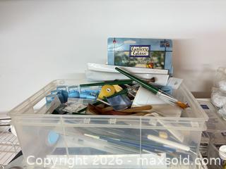 MaxSold Auction: Stained glass and art supplies lot 452, glass, grinder, stencils, soldering iron - Ottawa (Ontario, Canada) SELLER MANAGED Downsizing Online Auction -  Cinnabar