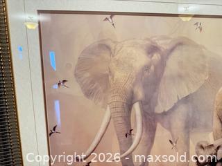 MaxSold Auction: Sue Coleman Elephant print  - Ottawa (Ontario, Canada) SELLER MANAGED Downsizing Online Auction -  Cinnabar