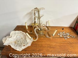 MaxSold Auction: Swag chandelier  - Ottawa (Ontario, Canada) SELLER MANAGED Downsizing Online Auction -  Cinnabar