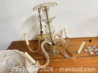 MaxSold Auction: Swag chandelier  - Ottawa (Ontario, Canada) SELLER MANAGED Downsizing Online Auction -  Cinnabar