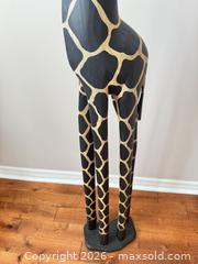 MaxSold Auction: Tall wooden giraffe statue  - Ottawa (Ontario, Canada) SELLER MANAGED Downsizing Online Auction -  Cinnabar