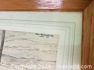MaxSold Auction: Tony terklenburg 1977 original drawing of windmill  - Ottawa (Ontario, Canada) SELLER MANAGED Downsizing Online Auction -  Cinnabar