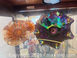 MaxSold Auction: Two carnival glass bowls - Ottawa (Ontario, Canada) SELLER MANAGED Downsizing Online Auction -  Cinnabar