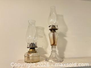 MaxSold Auction: Two oil lamps lot 680 - Ottawa (Ontario, Canada) SELLER MANAGED Downsizing Online Auction -  Cinnabar