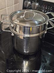 MaxSold Auction: All-Clad Pasta with Insert Pot Like New - Toronto (Ontario, Canada) SELLER MANAGED Downsizing Online Auction - McAdam Avenue