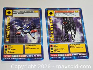 MaxSold Auction: Digimon DemiDevimon & Devimon Cards 1st Edition NM  - Toronto (Ontario, Canada) SELLER MANAGED Downsizing Online Auction - McAdam Avenue