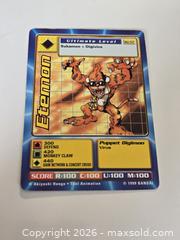MaxSold Auction: Digimon Etemon & MetalEtemon Cards Holo NM  - Toronto (Ontario, Canada) SELLER MANAGED Downsizing Online Auction - McAdam Avenue