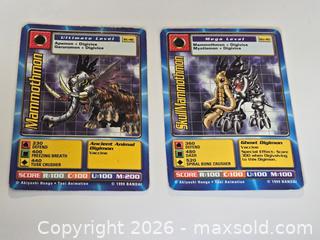 MaxSold Auction: Digimon Mammothmon & SkullMammothmon Cards  - Toronto (Ontario, Canada) SELLER MANAGED Downsizing Online Auction - McAdam Avenue