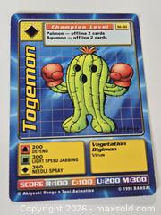 MaxSold Auction: Digimon Palmon & Togemon Cards 1st Edition NM  - Toronto (Ontario, Canada) SELLER MANAGED Downsizing Online Auction - McAdam Avenue