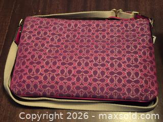 MaxSold Auction: New Coach Pink Crossbody with tag - Toronto (Ontario, Canada) SELLER MANAGED Downsizing Online Auction - McAdam Avenue