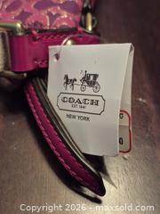 MaxSold Auction: New Coach Pink Crossbody with tag - Toronto (Ontario, Canada) SELLER MANAGED Downsizing Online Auction - McAdam Avenue
