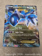 MaxSold Auction: Pokemon Latios EX Black Star Promo XY72 LP - Toronto (Ontario, Canada) SELLER MANAGED Downsizing Online Auction - McAdam Avenue