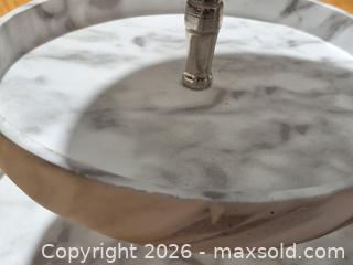 MaxSold Auction: Solid Marble 3 Tier Serving Stand - Toronto (Ontario, Canada) SELLER MANAGED Downsizing Online Auction - McAdam Avenue