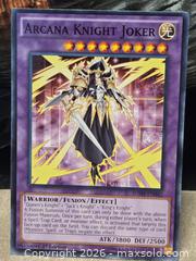 MaxSold Auction: Yu-Gi-Oh Arcana Knight Joker 1st Edition Mint  - Toronto (Ontario, Canada) SELLER MANAGED Downsizing Online Auction - McAdam Avenue