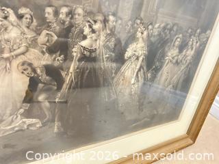 MaxSold Auction: Drawing Room at St James Palace in the Reign of Queen Victoria engraving, 1869 by Barrett  - Ancaster (Ontario, Canada) SELLER MANAGED Downsizing Online Auction - Galley Rd