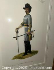 MaxSold Auction: Framed set of 4 solider fine art prints by Arthur Barbosa  - Ancaster (Ontario, Canada) SELLER MANAGED Downsizing Online Auction - Galley Rd