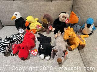 MaxSold Auction: Lot of 11 TY beanie Babies  - Ancaster (Ontario, Canada) SELLER MANAGED Downsizing Online Auction - Galley Rd