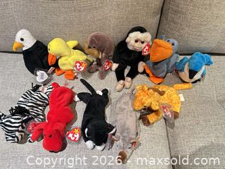 MaxSold Auction: Lot of 11 TY beanie Babies  - Ancaster (Ontario, Canada) SELLER MANAGED Downsizing Online Auction - Galley Rd