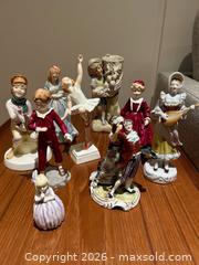 MaxSold Auction: Lot of 9 figurines majority are F.G Doughty  - Ancaster (Ontario, Canada) SELLER MANAGED Downsizing Online Auction - Galley Rd