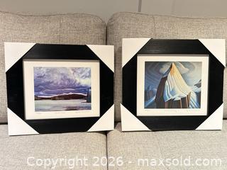 MaxSold Auction: Pair of professional frames fine art prints by Thomson and Harris  - Ancaster (Ontario, Canada) SELLER MANAGED Downsizing Online Auction - Galley Rd