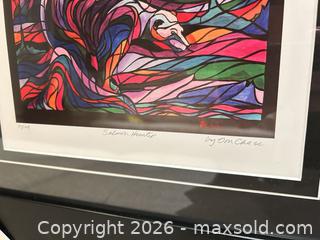 MaxSold Auction: Professionally framed fine art print  “ Salmon hunter” by Don Chase - Ancaster (Ontario, Canada) SELLER MANAGED Downsizing Online Auction - Galley Rd