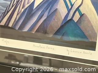 MaxSold Auction: Professionally Framed “Mountain Forms” fine art print by Lawren Harris  - Ancaster (Ontario, Canada) SELLER MANAGED Downsizing Online Auction - Galley Rd