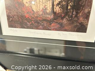 MaxSold Auction: Professionally framed “Northern River”fine art print by Tom Thomson - Ancaster (Ontario, Canada) SELLER MANAGED Downsizing Online Auction - Galley Rd