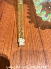 MaxSold Auction: Victorian-Style Glass Epergne Centerpiece with Brass Holder - Ancaster (Ontario, Canada) SELLER MANAGED Downsizing Online Auction - Galley Rd