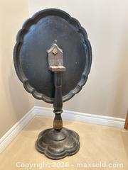 MaxSold Auction: Victorian tilt table with mother of pearl inlay and hand painted details - Ancaster (Ontario, Canada) SELLER MANAGED Downsizing Online Auction - Galley Rd