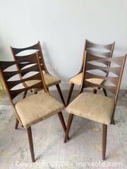 MaxSold Auction: Mid-Century Dining Chairs - Toronto (Ontario, Canada) SELLER MANAGED Downsizing Online Auction - Shudell Avenue