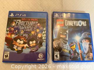 MaxSold Auction: 2 ps4 game lego Dimensións & south Park  - Toronto (Ontario, Canada) SELLER MANAGED Downsizing Online Auction -  Palamar Road