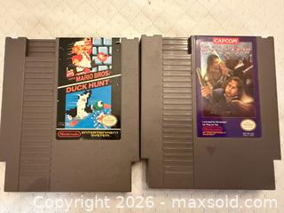 MaxSold Auction: 2 vintage Nintendo nes games  - Toronto (Ontario, Canada) SELLER MANAGED Downsizing Online Auction -  Palamar Road