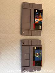 MaxSold Auction: 2 vintage Super Nintendo Games  - Toronto (Ontario, Canada) SELLER MANAGED Downsizing Online Auction -  Palamar Road