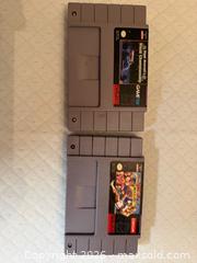 MaxSold Auction: 2 vintage Super Nintendo Games - Toronto (Ontario, Canada) SELLER MANAGED Downsizing Online Auction -  Palamar Road