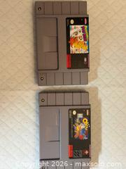 MaxSold Auction: 2 vintage Super Nintendo Games - Toronto (Ontario, Canada) SELLER MANAGED Downsizing Online Auction -  Palamar Road