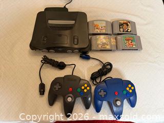 MaxSold Auction: Nintendo 64 black & games  - Toronto (Ontario, Canada) SELLER MANAGED Downsizing Online Auction -  Palamar Road