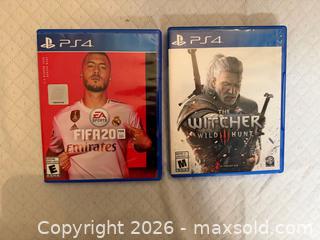 MaxSold Auction: PS4 GAMES                                                   FIFA 2020 & THE WITCHER  - Toronto (Ontario, Canada) SELLER MANAGED Downsizing Online Auction -  Palamar Road