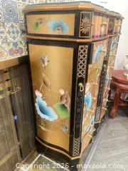 MaxSold Auction: Asian Lacquered Wood Jewelry Chest with Glass Top & Inlay - New Westminster (British Columbia, Canada) SELLER MANAGED Estate Sale Online Auction - Jamieson Court