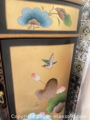 MaxSold Auction: Asian Lacquered Wood Jewelry Chest with Glass Top & Inlay - New Westminster (British Columbia, Canada) SELLER MANAGED Estate Sale Online Auction - Jamieson Court