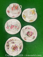 MaxSold Auction: Bone China Teacups & Saucers, Floral Pattern with Gold Trim - New Westminster (British Columbia, Canada) SELLER MANAGED Estate Sale Online Auction - Jamieson Court
