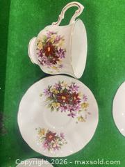 MaxSold Auction: Bone China Teacups & Saucers, Floral Pattern with Gold Trim - New Westminster (British Columbia, Canada) SELLER MANAGED Estate Sale Online Auction - Jamieson Court