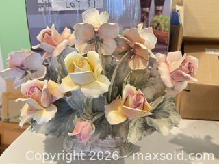 MaxSold Auction: Capodimonte Porcelain Floral Bouquet Centerpiece, Made in Italy - New Westminster (British Columbia, Canada) SELLER MANAGED Estate Sale Online Auction - Jamieson Court