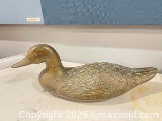 MaxSold Auction: Large Brass/Bronze Duck Decoy with Antique Brown Patina - New Westminster (British Columbia, Canada) SELLER MANAGED Estate Sale Online Auction - Jamieson Court