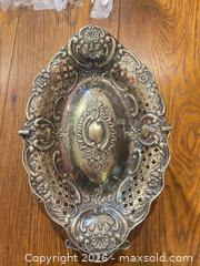 MaxSold Auction: Mixed Metal Silver-Plated Serving Set with Trays, Bowl & Flatware - New Westminster (British Columbia, Canada) SELLER MANAGED Estate Sale Online Auction - Jamieson Court