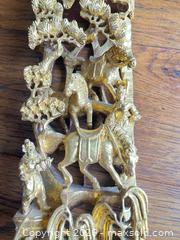 MaxSold Auction: Pair of Antique Gold Carved Wood Wall Panels - Chinese Style - New Westminster (British Columbia, Canada) SELLER MANAGED Estate Sale Online Auction - Jamieson Court