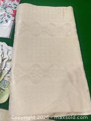 MaxSold Auction: Queens Linen Tablecloth, Napkins, Placemats & Paper Coasters - New Westminster (British Columbia, Canada) SELLER MANAGED Estate Sale Online Auction - Jamieson Court