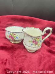 MaxSold Auction: Royal Albert Bone China 9-Piece Petit Points Tea Set - New Westminster (British Columbia, Canada) SELLER MANAGED Estate Sale Online Auction - Jamieson Court