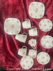 MaxSold Auction: Royal Albert Petit Points China Teacups, Saucers & Dessert Plates - New Westminster (British Columbia, Canada) SELLER MANAGED Estate Sale Online Auction - Jamieson Court