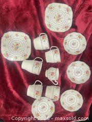 MaxSold Auction: Royal Albert Petit Points China Teacups, Saucers & Dessert Plates - New Westminster (British Columbia, Canada) SELLER MANAGED Estate Sale Online Auction - Jamieson Court